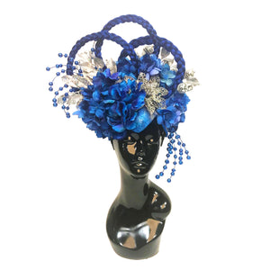 Blue and Silver Headdress