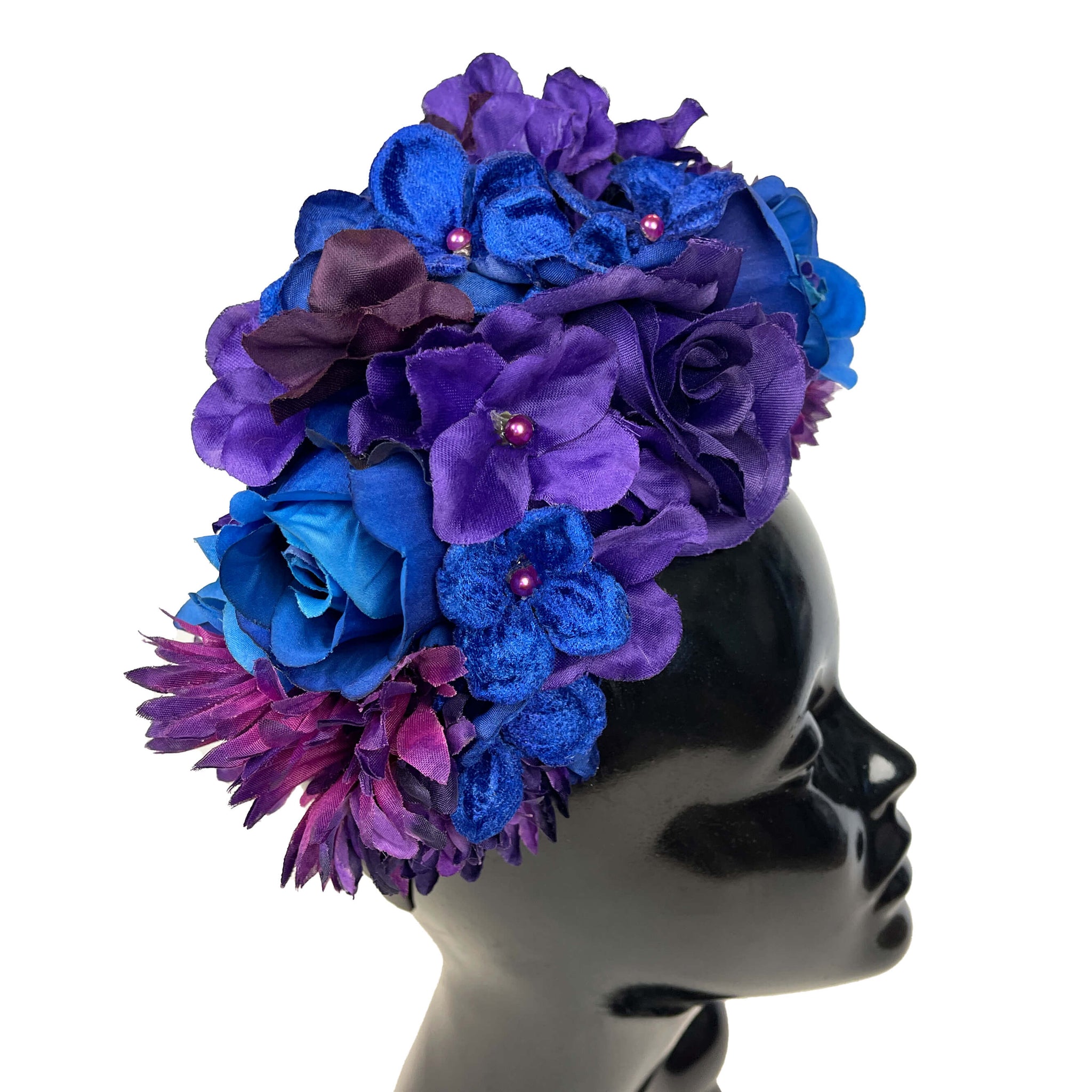 Flower Crown, blue and purple