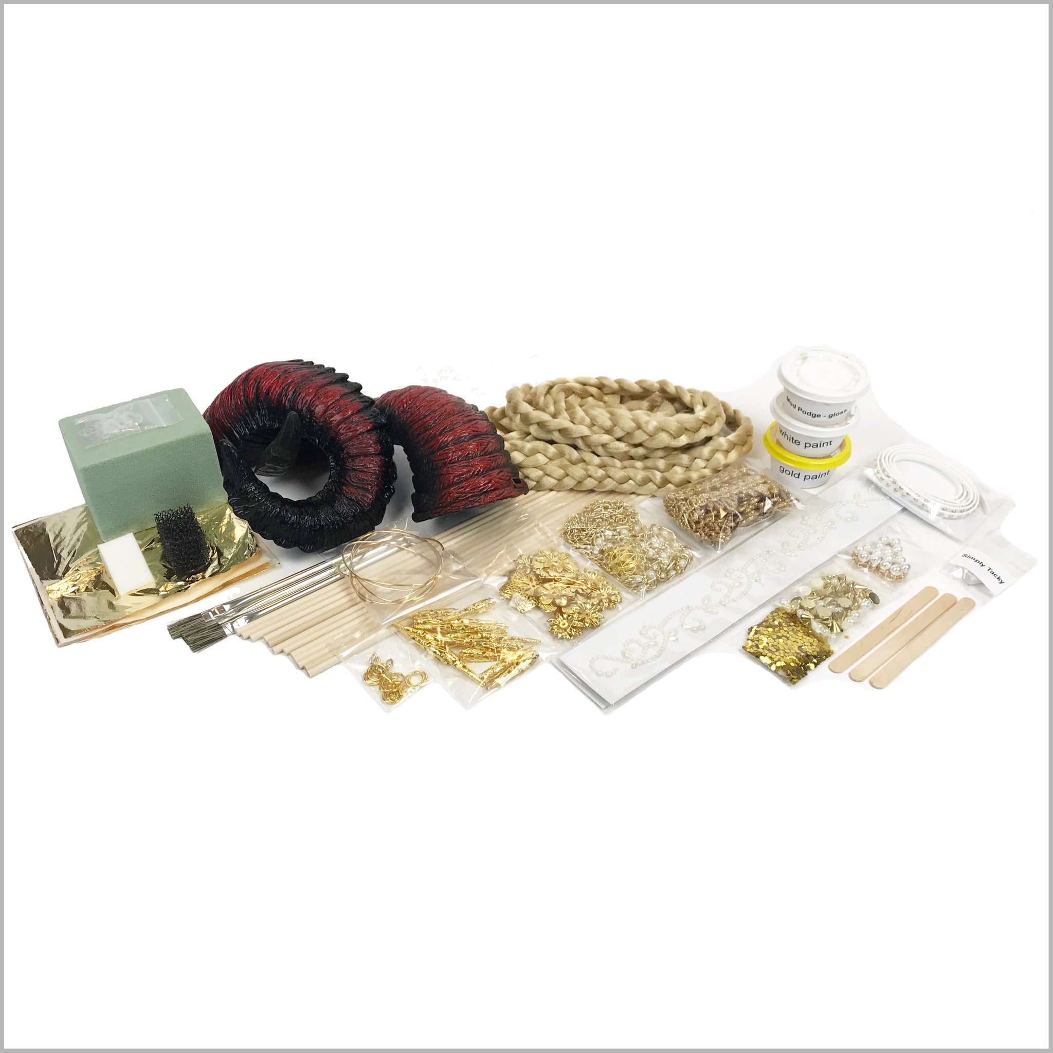 Gold & Horns Headdress Materials Kit